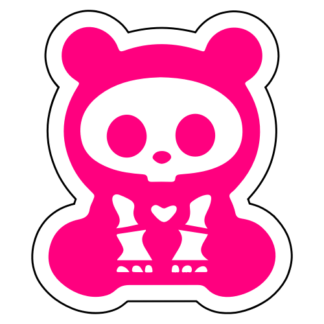 X-Ray Panda Sticker (Hot Pink)